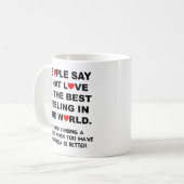 Das Beste Gefühl Funny Mug Kaffeetasse (Vorderseite Links)
