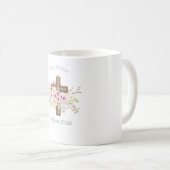 Das beste Geschenk der GODMOTHER-Welt - Blumenkreu Kaffeetasse (VorderseiteRechts)