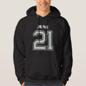 Das beste Geschenk für den 21. Juni Hoodie (Vorderseite)