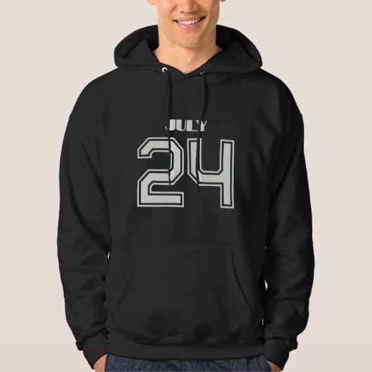 Das beste Geschenk für den 24. Juli Hoodie (Vorderseite)