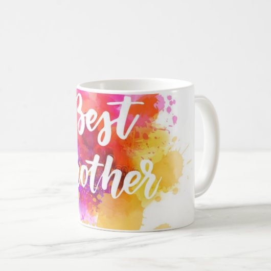 Das beste Geschenk für den Bruder der Welt Kaffeetasse (VorderseiteRechts)