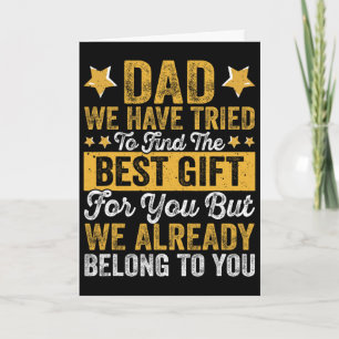 Das beste Geschenk für den Vater von Kindern zu Va Karte