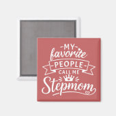 Das beste Geschenk für die Stiefmutter von einer s Magnet (Vorderseite/Rückseite)