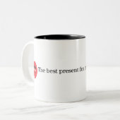 Das beste Geschenk für die zukünftige Tasse (Vorderseite Links)