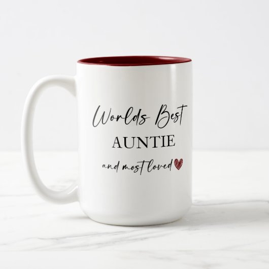 Das beste Geschenk für Fotos der Welt Zweifarbige Tasse (Links)