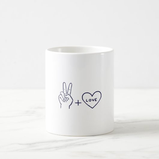 Das beste Geschenk für Frieden und Liebe Kaffeetasse (Mittel)