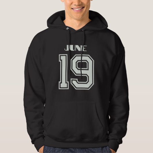 Das beste Geschenk für Geburtstag 19. Juni Hoodie (Vorderseite)