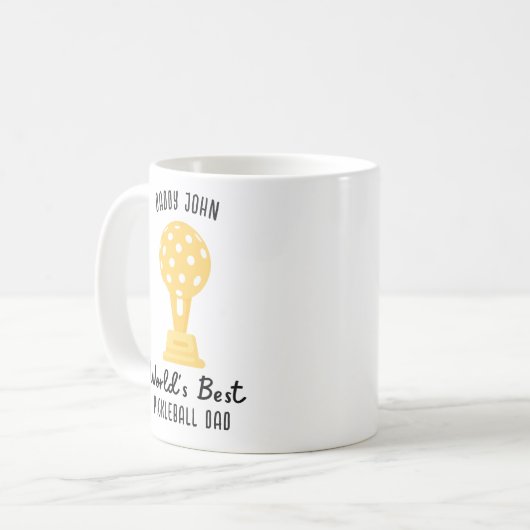Das beste Geschenk für Pickleball-Vater der Welt, Kaffeetasse (Vorderseite Links)