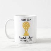 Das beste Geschenk für Pickleball-Vater der Welt,  Kaffeetasse (Links)