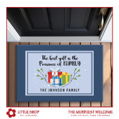 Das beste Geschenk ist das Mongram Weihnachten der Fußmatte