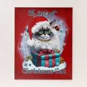 Das Beste Geschenk ist eine Weihnachtskatze Puzzle (Vertikal)