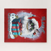 Das Beste Geschenk ist eine Weihnachtskatze Puzzle (Horizontal)