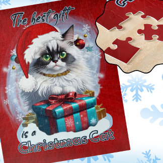 Das Beste Geschenk ist eine Weihnachtskatze Puzzle