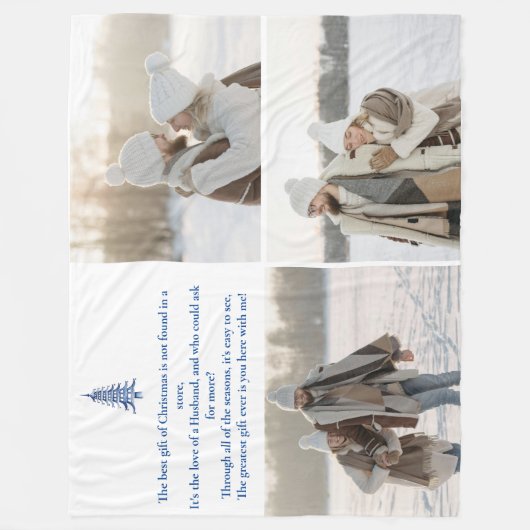 Das beste Geschenk, Mann, Weihnachten Pagode 3-Fot Fleecedecke (Vorderseite)
