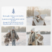 Das beste Geschenk, Mann, Weihnachten Pagode 3-Fot Fleecedecke (Vorderseite (Horizontal))