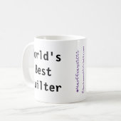 Das beste Geschwätz der Welt (fandominstitches.com Kaffeetasse (Vorderseite Links)