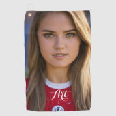 Das beste Girl of Art Golf Handtuch (Vorderseite)