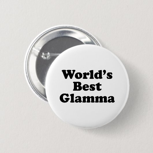 Das beste Glamma der Welt Button (Vorne & Hinten)