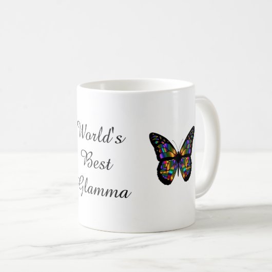 "Das beste Glamma der Welt" Kaffeetasse (VorderseiteRechts)