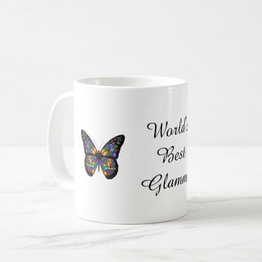 "Das beste Glamma der Welt" Kaffeetasse (Vorderseite Links)