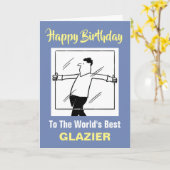 Das beste Glazier-Glück für das Wort zum Geburtsta Karte (Gelbe Blume)