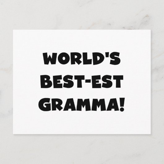 Das beste Gramma Schwarz oder Weiß der Welt Postkarte (Vorderseite)