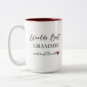 Das beste Grammie- und Lieblingsgeschenk für Fotos Zweifarbige Tasse