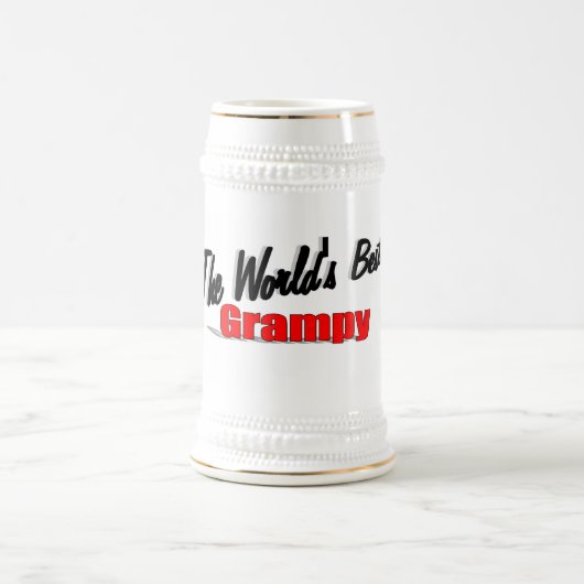 Das beste Grampy der Welt Bierglas (Mittel)