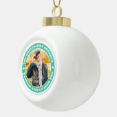 Das beste Grand Modern Star Custom Foto der Welt Keramik Kugel-Ornament (Rechts)