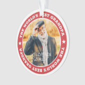 Das beste Grand Modern Star Custom Foto der Welt Ornament (Vorderseite)