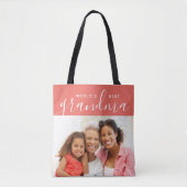 Das beste Grandma Custom Foto Geschenk der Welt Tasche (Vorderseite)