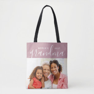 Das beste Grandma Custom Foto Geschenk der Welt Tasche