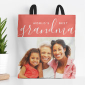 Das beste Grandma Custom Foto Geschenk der Welt Tasche
