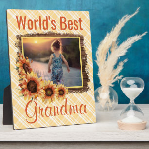 Das beste Grandma der Welt Fotoplatte