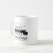 Das beste Grandma der Welt Kaffeetasse (Vorderseite Links)