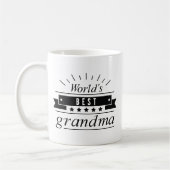 Das beste Grandma der Welt Kaffeetasse (Links)