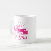 Das beste Grandma der Welt Kaffeetasse (Vorderseite Links)