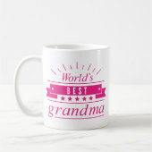 Das beste Grandma der Welt Kaffeetasse (Links)