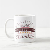 Das beste Grandma der Welt Kaffeetasse (Links)