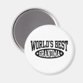 Das beste Grandma der Welt Magnet (Vorderseite/Rückseite)