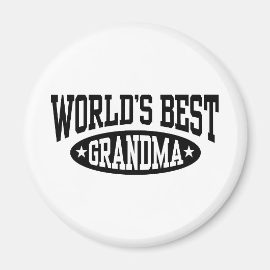 Das beste Grandma der Welt Magnet (Vorne)