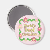 Das beste Grandma der Welt Magnet (Vorderseite/Rückseite)