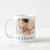 Das beste Grandma der Welt Modernes Foto Kaffeetasse (Links)