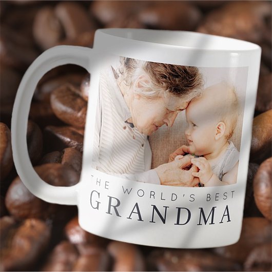 Das beste Grandma der Welt Modernes Foto Kaffeetasse