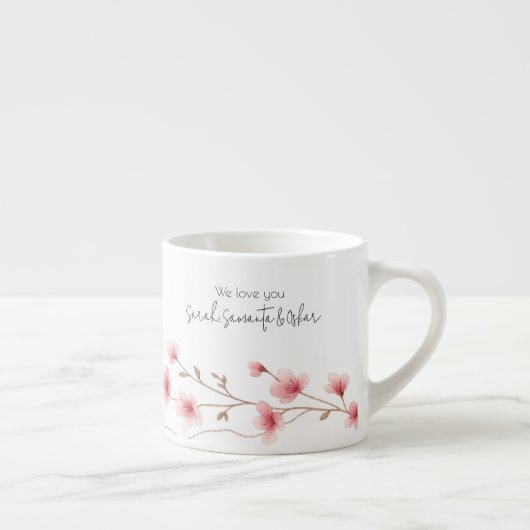 Das beste Grandma der Welt - Pastel und Blumen Per Espressotasse (Rechts)