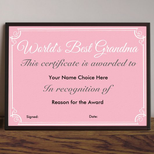 Das beste Grandma der Welt Poster