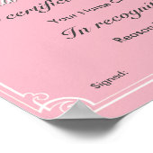 Das beste Grandma der Welt Poster (Ecke)