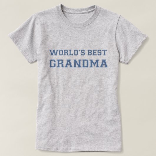 Das beste Grandma der Welt T-Shirt (Design vorne)
