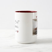 Das beste Grandma der Welt und das liebste Foto Zweifarbige Tasse (Mittel)