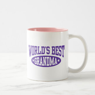 Das beste Grandma der Welt Zweifarbige Tasse